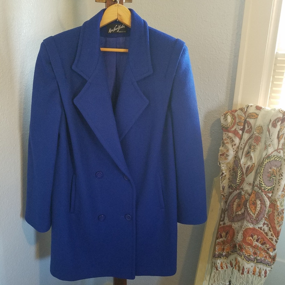 Vintage violet purple peacoat Miss New York